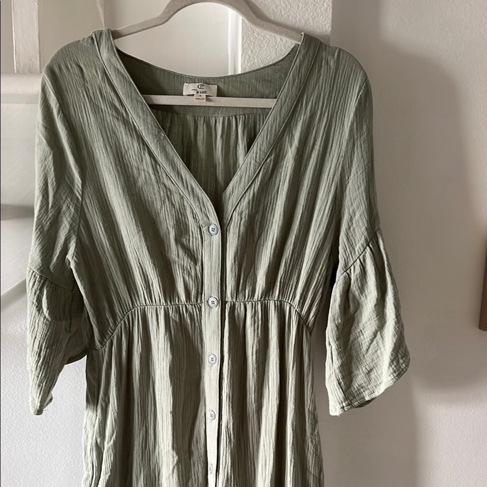Elegant Green Maxi Dress